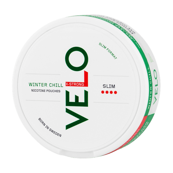 VELO Winter Chill X-Strong Slim nikotinpárnák