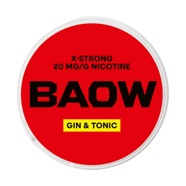 BAOW Gin & Tonic X-strong nikotinpárnák