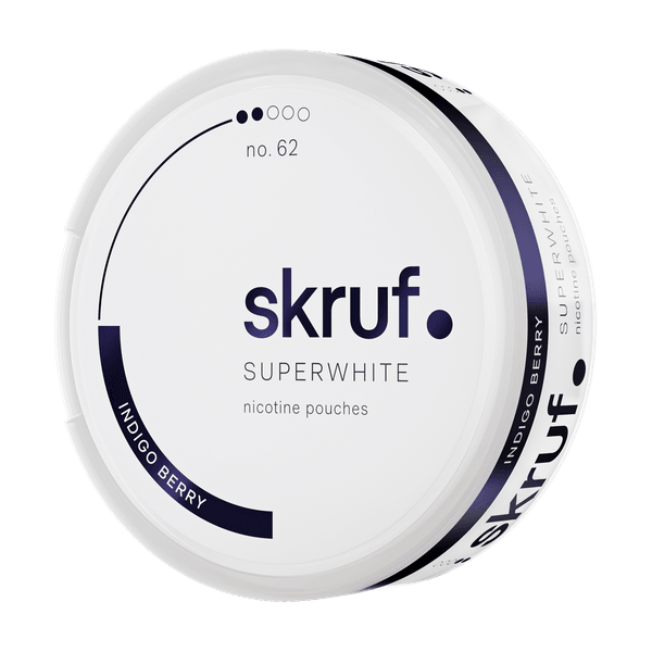 SKRUF Superwhite Indigo Berry No 62 nikotinpárnák