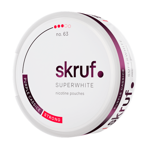 SKRUF Superwhite Purple Cassice Strong No 63 nikotinpárnák